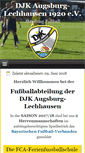 Mobile Screenshot of fussball.djk-lechhausen.de