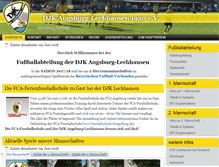Tablet Screenshot of fussball.djk-lechhausen.de